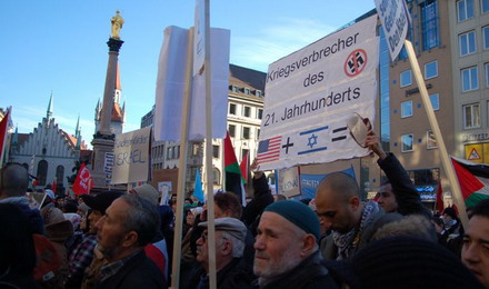 München: Muslime demonstrieren für die Terrororganisation Hamas