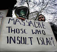 Massacre those who insult Islam