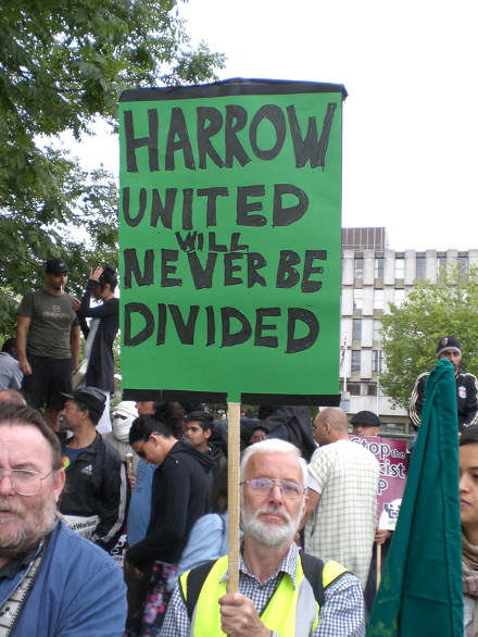 SIOE-Demo in Harrow am 11.9.2009