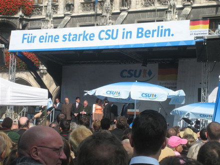 Abschlusskundgebung der CSU in München