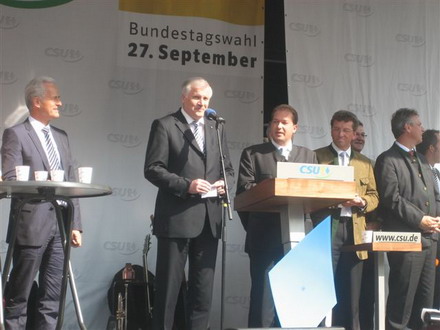 Abschlusskundgebung der CSU in München