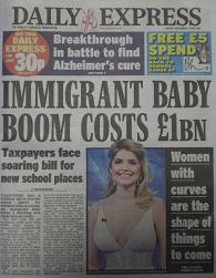 Daily Express: Migranten Baby-Boom kostet £1BN