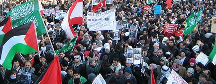 Anti-Israel-Demo der islamischen Gemeinschaft Milli Görüs am 10.1.09 in Köln