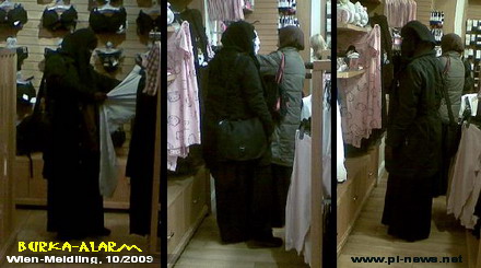 Burka-Alarm bei H&M in Wien
