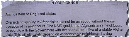 In Confidence Afghanistan