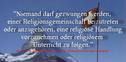 Islam verstößt gegen Schweizer Verfassung