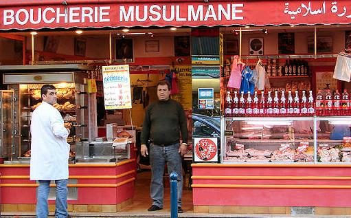 Muslimische Metzgerei in Frankreich