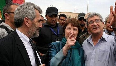 Catherine Ashton in Benghasi