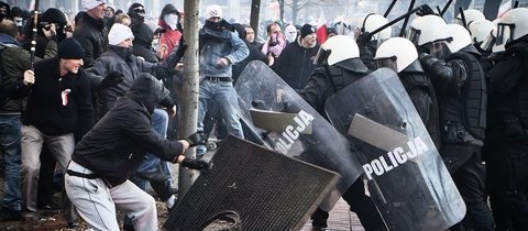 Deutsche 'Antifa' randaliert in Warschau
