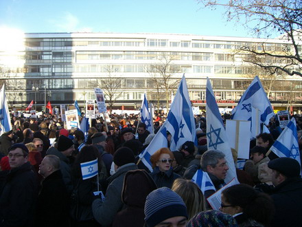 Pro Israel Demo in Berlin am 11.1.09