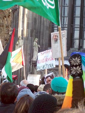 Hamas vor dem Kölner Dom