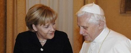 Merkel und Papst Benedikt