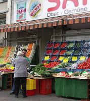 Stein des Anstoßes: türkische Obst- und Gemüsehändler