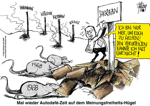 Wiedenroth-Karikatur zum Fall Sarrazin