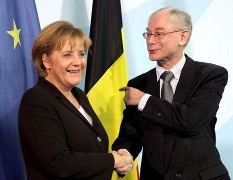Herman Van Rompuy mit Angela Merkel