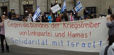 Berlin: Demo gegen Linkspartei/Hamas-Bündnis