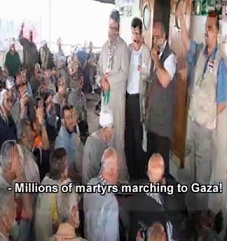 Millionen von Märtyrern marschieren nach Gaza