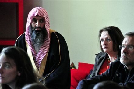 Abu Adam mit Bundesjustizministerin Sabine Leutheusser-Schnarrenberger (FDP)