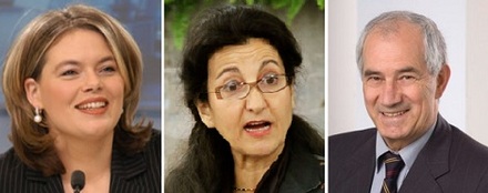 V.l.n.r.: Julia Klöckner, Necla Kelek, Vito Contento.