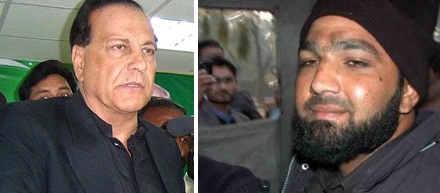 Salman Taseer (l.) und sein Mörder Mumtaz Qadri