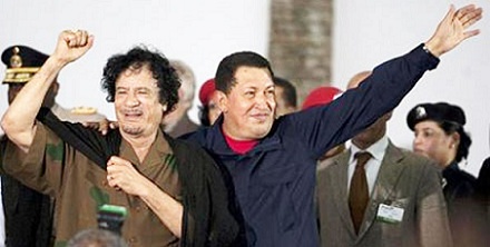 Hugo Chavéz und Muammar al Gaddafi