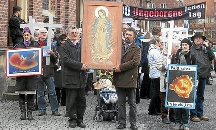'1000-Kreuze-für-das-Leben'-Marsch in Münster