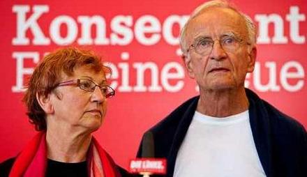 Pressekonferenz der Linkspartei-Politikerin Inge Höger und des ehemaligen Linken-Bundestagsabgeordneten Norman Paech zu ihrer Teilnahme bei der Gaza-Flotille.