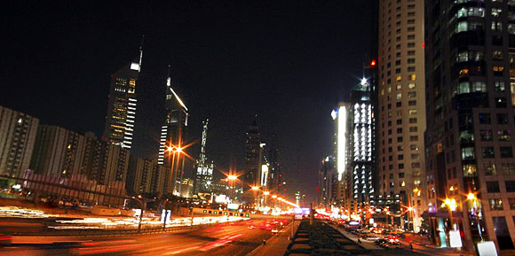 Das glitzernde Dubai.