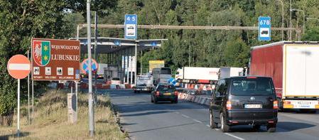 Grenzübergang zu Polen in Frankfurt/Oder