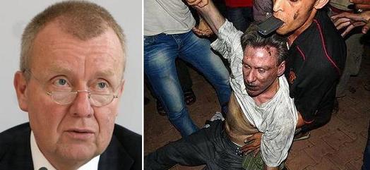 Ruprecht Polenz (l.) und der ermordete US-Botschafter in Libyen, Chris Stevens (r.).