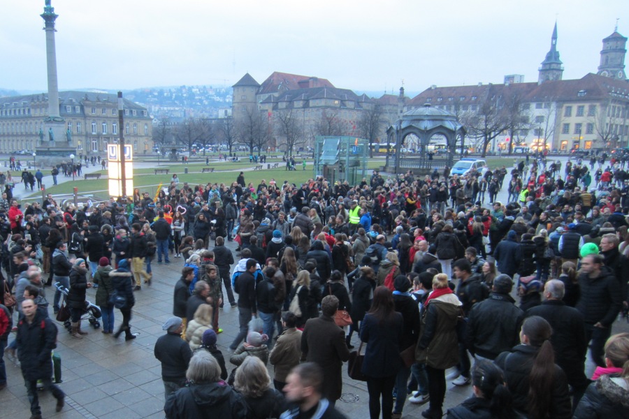 Stuttgart, Flashmob, 11.1.14,34a