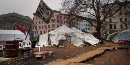 Flüchtlings-Camp am Oranienplatz