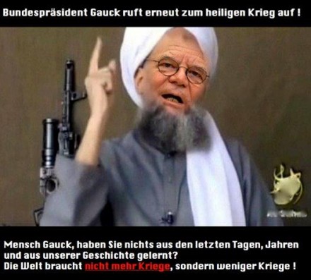 Gauck als Gotteskrieger