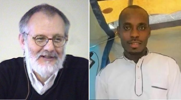 Priester Olivier Maire (l.) hatte seinen Mörder Emmanuel Abayisenga (r.) erst im vergangenen Jahr in seiner Gemeinde aufgenommen.