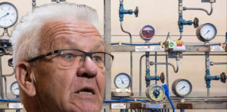 „Wenn wir in eine Gasnotlage reinlaufen, werden die Fliehkräfte groß sein. Größer als bei Corona", sagt Winfried Kretschmann und mahnt: „Dabei ist auch unser Patriotismus gefragt.“