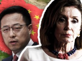 China hat die USA vor einer Taiwan-Reise von Nancy Pelosi (r.) gewarnt. „Wenn die US-Seite auf diesen Besuch besteht, wird China entschlossene und starke Maßnahmen ergreifen, um seine Souveränität und territoriale Integrität zu schützen“, sagte der Pekinger Außenamtssprecher Zhao Lijian (l.) am Montag.