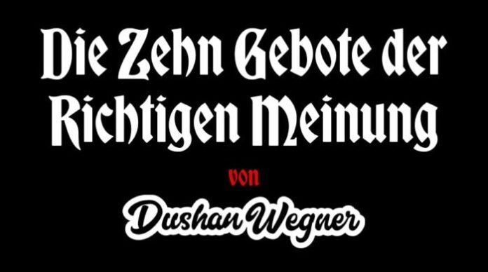 Wer heute nicht als »Nazi« gelten will, muss jederzeit die »richtige Meinung« an den Tag legen. Die Grundregel: Prüfe nichts und glaube alles (was das TV sagt) – und denke niemals selbst!