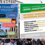 Unter dem Motto "Gegen Krieg und Waffenlieferungen an die Ukraine“ findet am Sonntag um 12 Uhr in Köln eine Großdemo statt. Einen Tag um 19 Uhr später geht der Protest mit prominenten Rednern in Leipzig weiter.