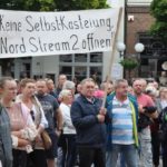 Die Forderung nach Öffnung der Gaspipeline Nord Stream 2 stand vielfach im Vordergrund vieler Demonstrationen gegen die Energiepolitik der Ampel-Regierung (Foto: Bürgerprotest in Güstrow Anfang September).