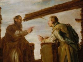 Schon Jesus sagte im Matthäusevangelium: "Warum siehst du den Splitter im Auge deines Bruders, aber den Balken in deinem Auge bemerkst du nicht?" (Gemälde von Domenico Fetti um 1619, Metropolitan Museum of Art)