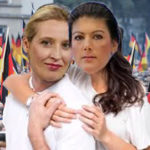 Anders als in dieser Fotomontage gebastelt sind die Fronten in Deutschland zwischen Links und Rechts so feindselig verhärtet, dass selbst eine Sahra Wagenknecht eher in die Isolation weichen würde als den organisierten Kontakt zur AfD zu suchen.