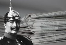 1891, drei Jahre nach Beginn der Regentschaft von Wilhelm II., gab es bereits 2.586 Blätter. Bis 1914 stieg die Zahl auf 3.716 an. Und nicht eines dieser Presswerke wurde von Content-Schleudern befüttert. Ein Mantel war damals bloß ein Kleidungsstück.