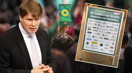 Der AfD-Bundestagsabgeordnete Steffen Kotré hat einen Offenen Brief an die Sponsoren des Grünen-Parteitags geschrieben. Dass die Grünen-Fachkräfte noch nicht mal wiessen, wie "Aussteller" richtig geschrieben wird, ist bezeichnend.