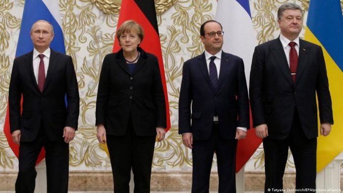 Die frühere Kanzlerin Angela Merkel hat faktisch zugegeben, bei den Minsker Abkommen von 2014 und 2015 (Foto) gegenüber Russland ein falsches Spiel betrieben zu haben.