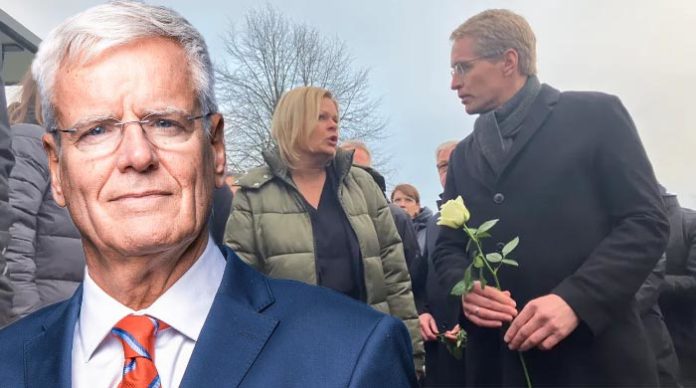Der schleswig-holsteinische AfD-Bundestagsabgeordnete Gereon Bollmann (l.) hat die Beileidsbekundungen der Altparteien und vorneweg des Ministerpräsidenten Daniel Günther (r. mit Nancy Faeser) als Farce und pure Heuchelei bezeichnet. Günther hatte vor kurzem noch im Spiegel Der schleswig-holsteinische AfD-Bundestagsabgeordnete Gereon Bollmann (l.) hat die Beileidsbekundungen der Altparteien und vorneweg des Ministerpräsidenten Daniel Günther (r. mit Nancy Faeser) als Farce und pure Heuchelei bezeichnet. Günther hatte vor kurzem noch im Spiegel