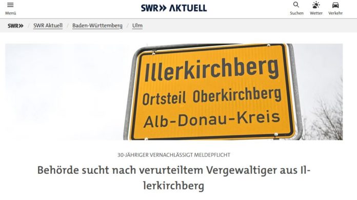 Ab und zu kommt den Behörden schonmal ein Vergewaltiger abhanden. Hoffentlich beunruhigt das niemanden …