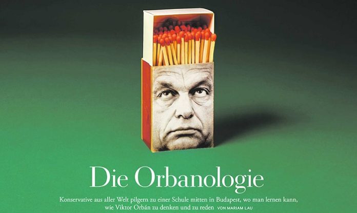 Das sogenannte Framing beginnt schon im Titel sowie im Titelbild. Mit der Wortwahl von der „Orbanologie“ soll offenbar angedeutet werden, dass der gewählte ungarische Ministerpräsident eine krude Idee vertritt und verbreiten will.