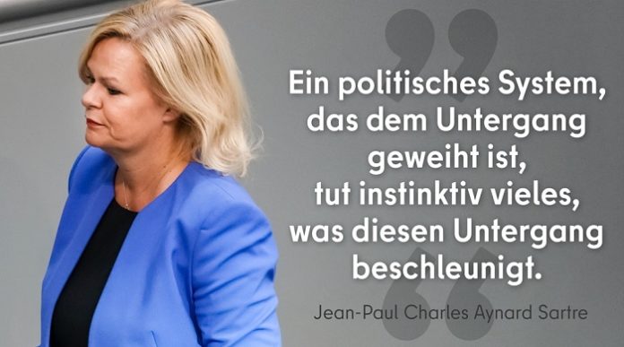 Die Fehler der Politik treffen immer größere Teile der Bevölkerung. Genau das wird es sein, was Sartre mit diesem Zitat beschrieb.