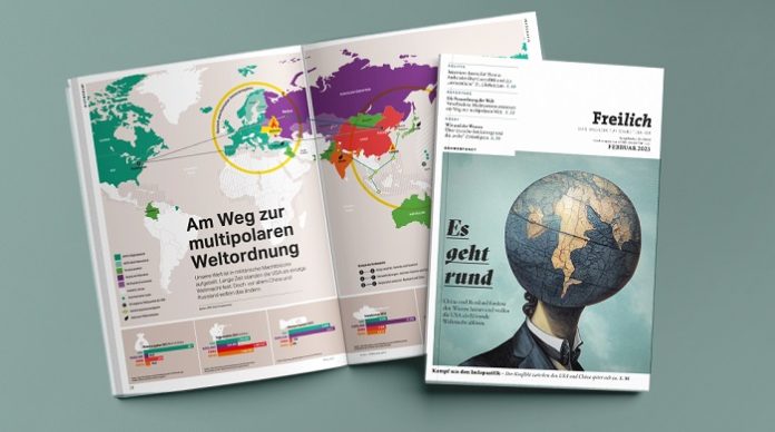 Die neue Ausgabe des FREILICH-Magazins beschäftigt sich mit den Großmächten China, Russland und der schwindenden Weltmacht USA.