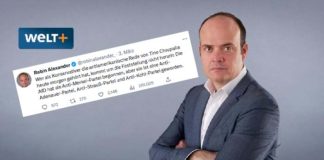 Der stellvertretende Chefredakteur der WELT, Robin Alexander, hat die Rede von AfD-Fraktionschef Tino Chrupalla am Donnerstag im Bundestag in einem Tweet als "antiamerikanisch" gegeißelt.